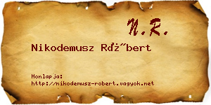 Nikodemusz Róbert névjegykártya